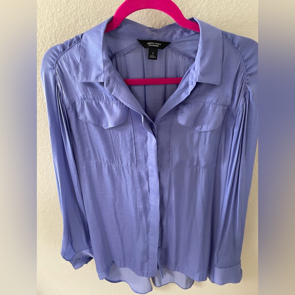 Silk button up